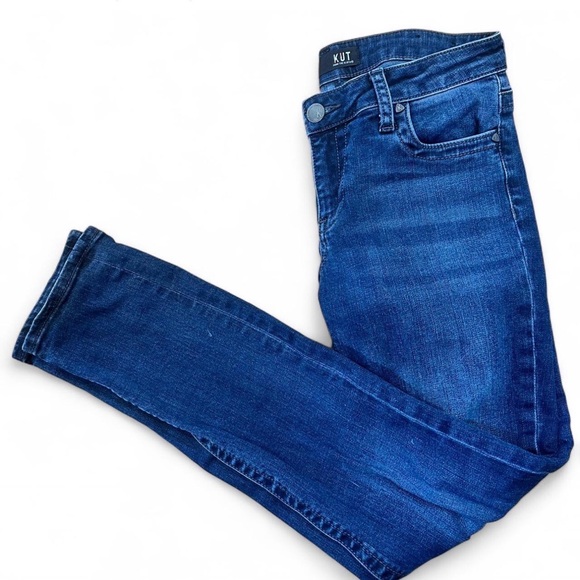 Kut from the Kloth Dark Wash Cotton Skinny Jeans size 4 size 27 Women’s - Picture 2 of 8